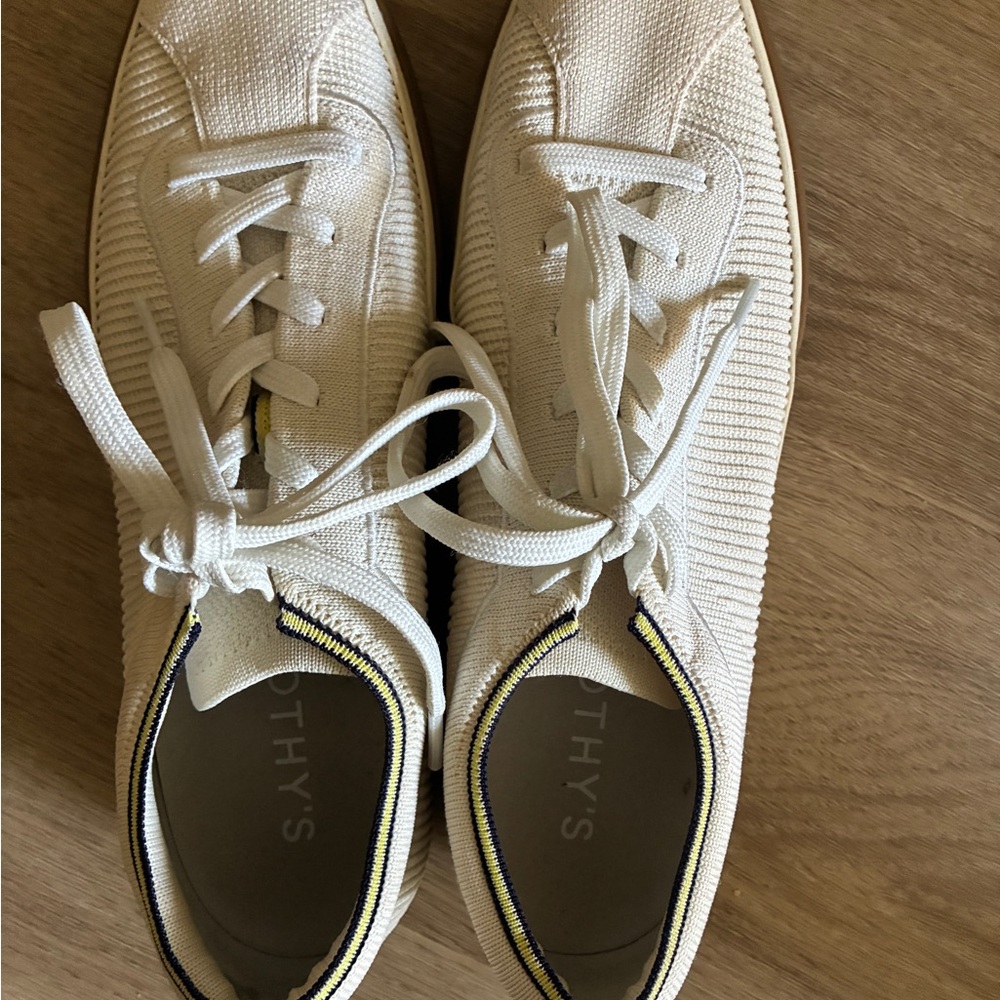 Rothy's White Knit Sneakers